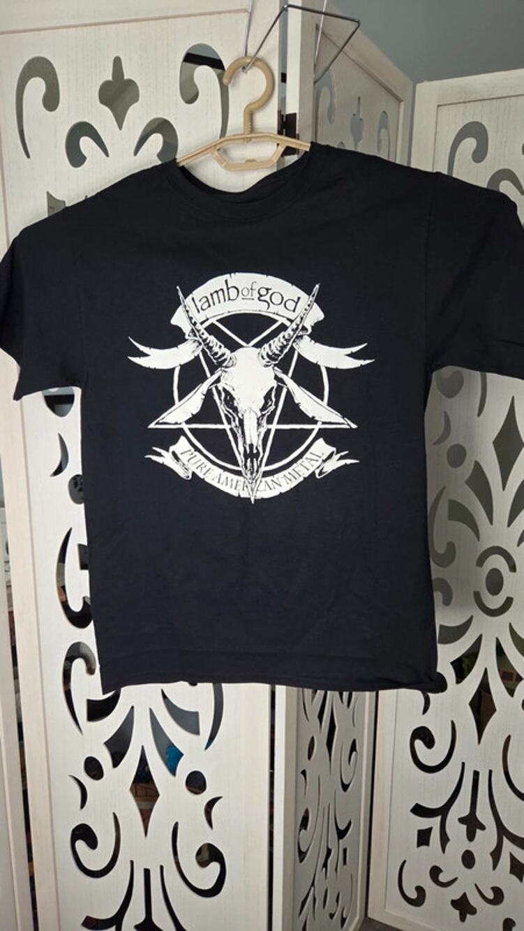 Lamb of God Band Tee Small Black Metal Graphic Shirt NWOT Skull Logo